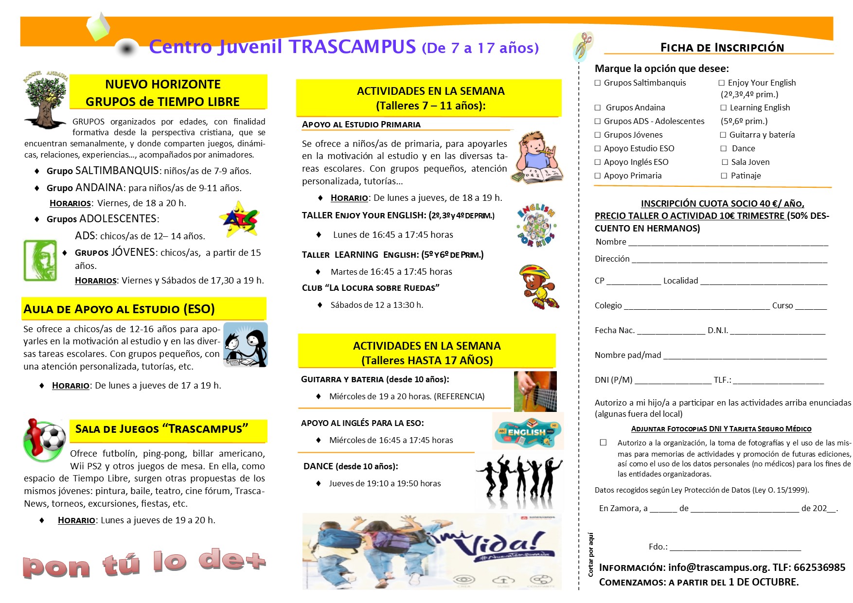 PA Trascampus 20 21. ACTIVIDADES